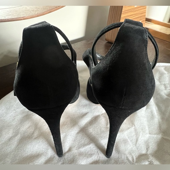 Tamara Mellon black suede D'Orsay pumps size 37 ASO Meghan Markle - Picture 9 of 9
